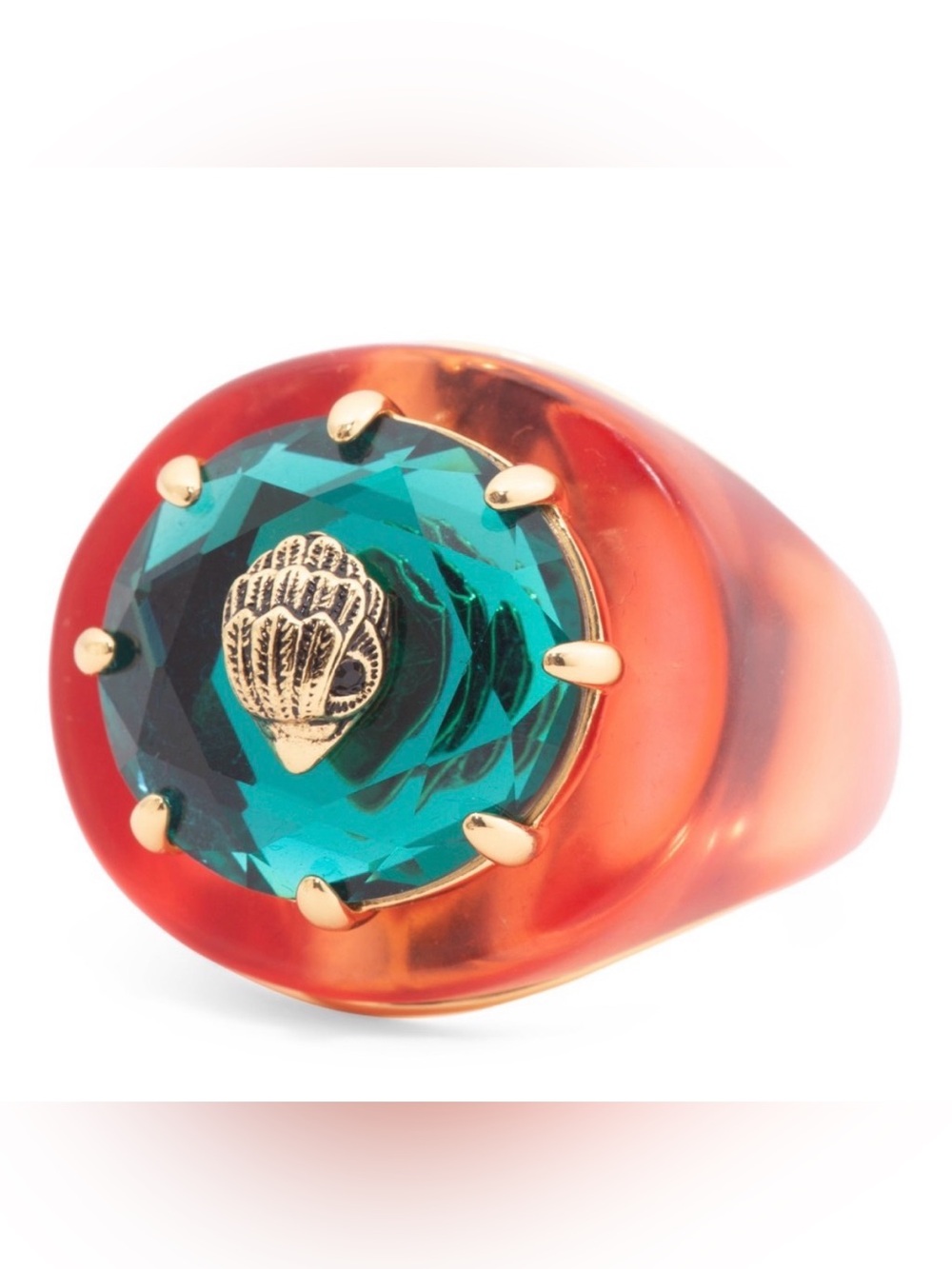 Kurt Geiger Eagle Gem cocktail ring